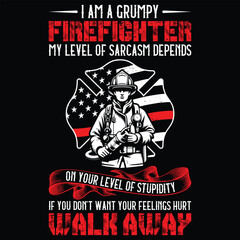 Firemen Shirts Grumpy Old Firefighter Sarcasm Men Gifts T-Shirt,Gift Firefighter t-shirt design