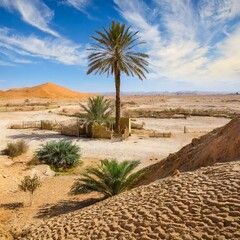 Palmera en el desierto