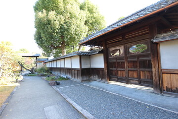 North entrance gate of Shosei-en Garden in Kyoto, Japan