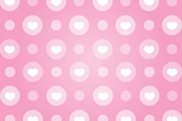 Vector love heart pattern, vector hand drawn Valentine's Day pattern, Valentine's Day background.