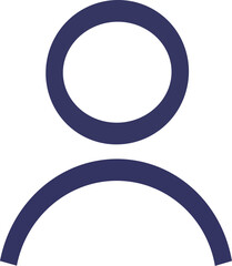 User account icon. Editable vector design.