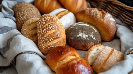  a basket filled with loaves of bread and loaves of loaves of loaves of loaves of loaves of bread and loaves of loaves of loaves of loaves.