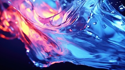Whimsical abstract water splash.