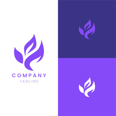 Whispering Leaves Elegant Emblem Design