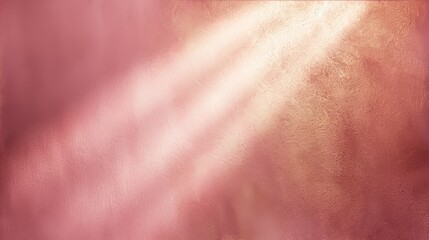 Obraz premium A captivating pink gold background illuminated by white light from a side spotlight, creating a warm and elegant ambiance
