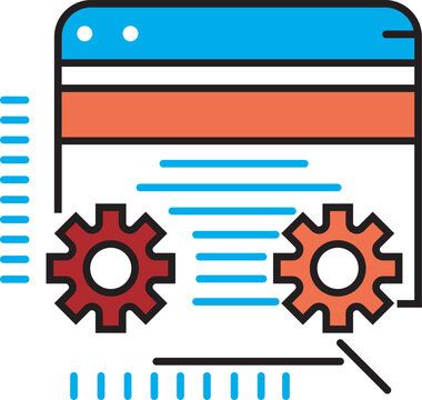 SEO and promotion line icons