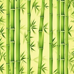 Naklejka premium bamboo pattern illustration background