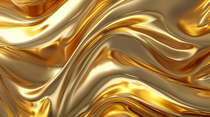 Gilded Opulence: Luxury Gold Abstract Background. Generative AI