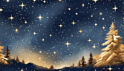 seamless starry night sky