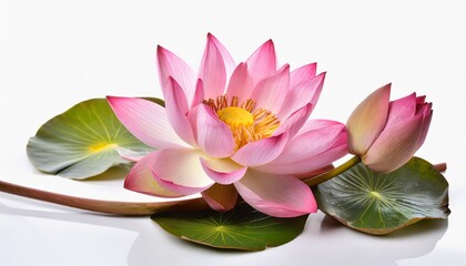 lotus flower on white background