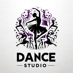 dancing studio black and purple theme