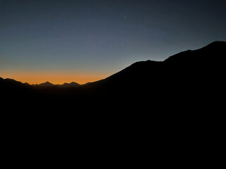 Sunrise in desert
