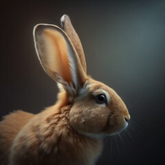 Easter rabbit ear from tiny bodies to giant ears AI Generative Art