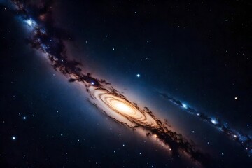 Obraz na płótnie Canvas galaxy and stars background