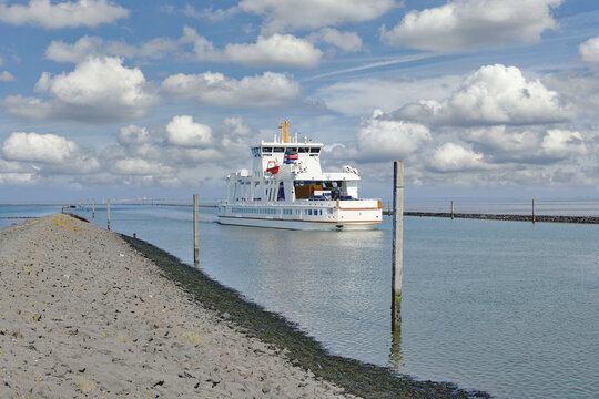 Ferry  from Norden Norddeich to Norderney Island,North Sea,East Frisia,Germany