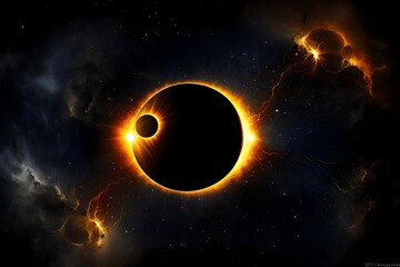 Solar eclipse background