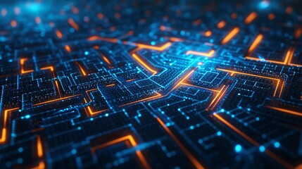 Obraz premium Insight Matrix: Navigating the Labyrinth of Data Analysis