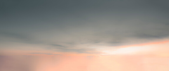 Dark Grey and pink clouds sky background