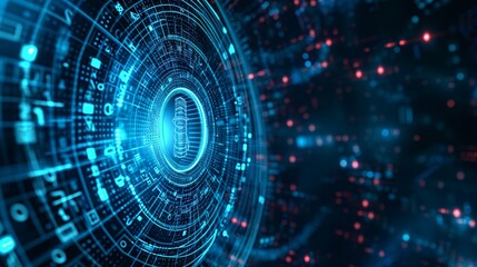 Obraz premium Security Matrix: Unraveling the Layers of Digital Defense