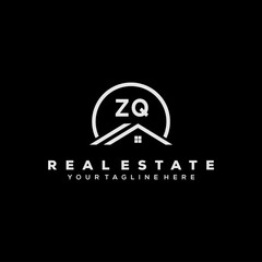 Initial Logo Real Estate Elements Stock Vector	