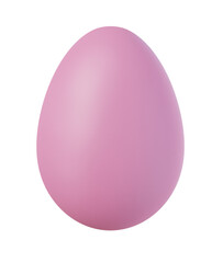 easter egg on isolated transparent background