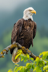 american bald eagle on a branch