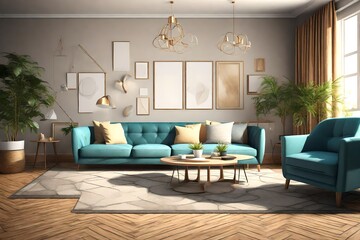 Fototapeta premium interior of a modern living room