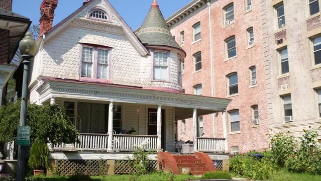 Houses in residential district in Washington, United States