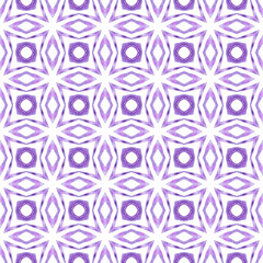 Fototapeta premium Exotic seamless pattern. Purple fabulous boho