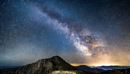 milky way and starry sky background