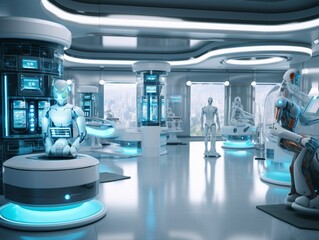 an image of an AI-powered medical facility