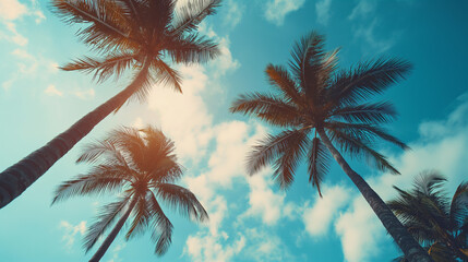 palm trees on the sky 2, Generative AI
