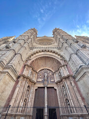 The Catedral de Mallorca in the city of Palma on the Spanish island of Mallorca