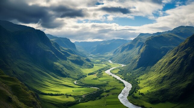 Majestic Valley and Meandering River