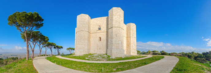 Castel del Monte, Italy - a Unesco World Heritage and one of the best preserved examples of...