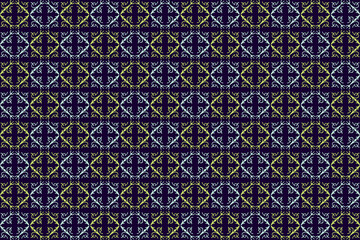 Vintage floral batik motifs combined with bright colors, arranged floral patterns