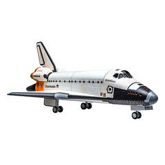 Space Shuttle plane isolated on white or transparent background