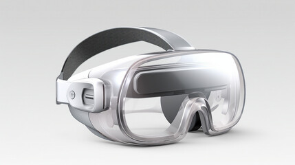 Explore the Future of Computing with Modern Augmented Reality: Isolated Headset on Transparent Background - Perfect for Promotional Content!