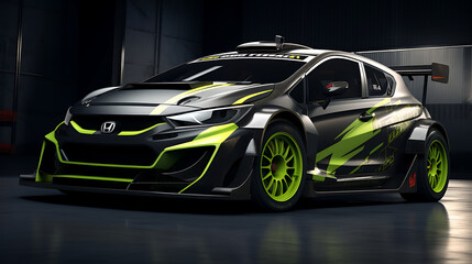 A design concept for a rallycross car.
