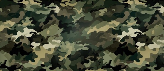 Military texture camouflage background on top view.