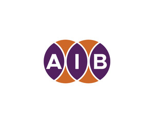 AIB logo design vector template