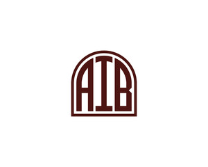 AIB logo design vector template