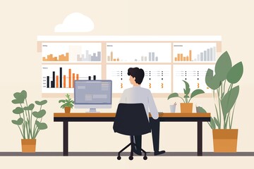 新入社員のオフィス生活