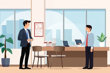 新入社員のオフィス生活