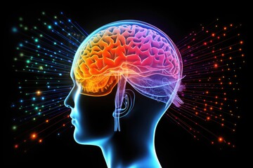 Obraz premium Neuronal network neurons brain Neurofeedback, synapses, neurosciences. Neuroprotection, neuro-oncology, neuronal function and neurotransmission. Neuropathology, neurotherapeutics, and neurotoxicology