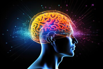 Obraz premium Neuronal network neurons brain Neurofeedback, synapses, neurosciences. Neuroprotection, neuro-oncology, neuronal function and neurotransmission. Neuropathology, neurotherapeutics, and neurotoxicology