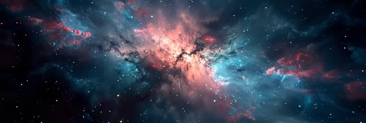Fotobehang Magic color galaxy. Infinite universe and starry night. © Maximusdn