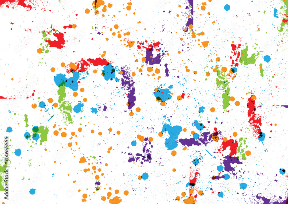 Wall mural abstract vector splatter color background design. vector paint color design. illustration vector des
