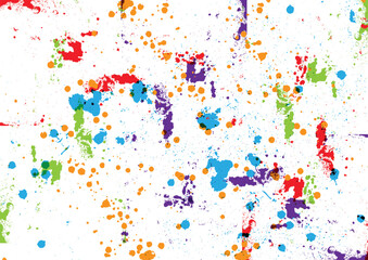 Abstract vector splatter color background design. vector paint color design. illustration vector design.