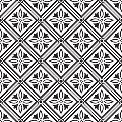 Abstract pattern in Arabian style. Seamless vector background. Black and white texture. Graphic modern pattern